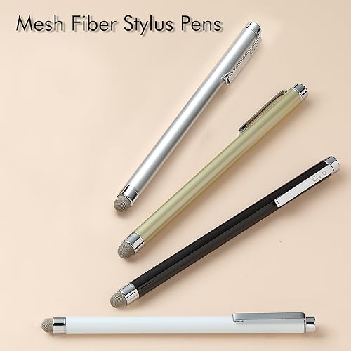 ChaoQ 4-Piece Mesh & Rubber Stylus Pens for Touch Screens