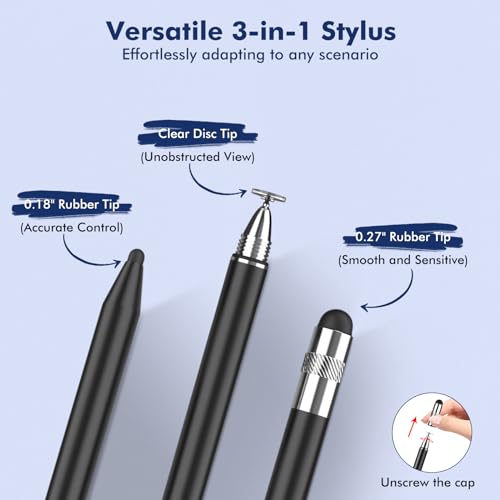 StylusLink 3 in 1 High Sensitivity Stylus Pen for iPad, iPhone, and More